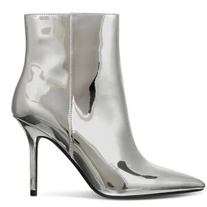New I.N.C. International Concepts Women's Holand‎ Pointed-Toe Booties Silver 6